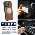 iPhone 16 Pro Max Holz Handyhülle mit MagSafe Dunkelbraun KWM0000235C001C