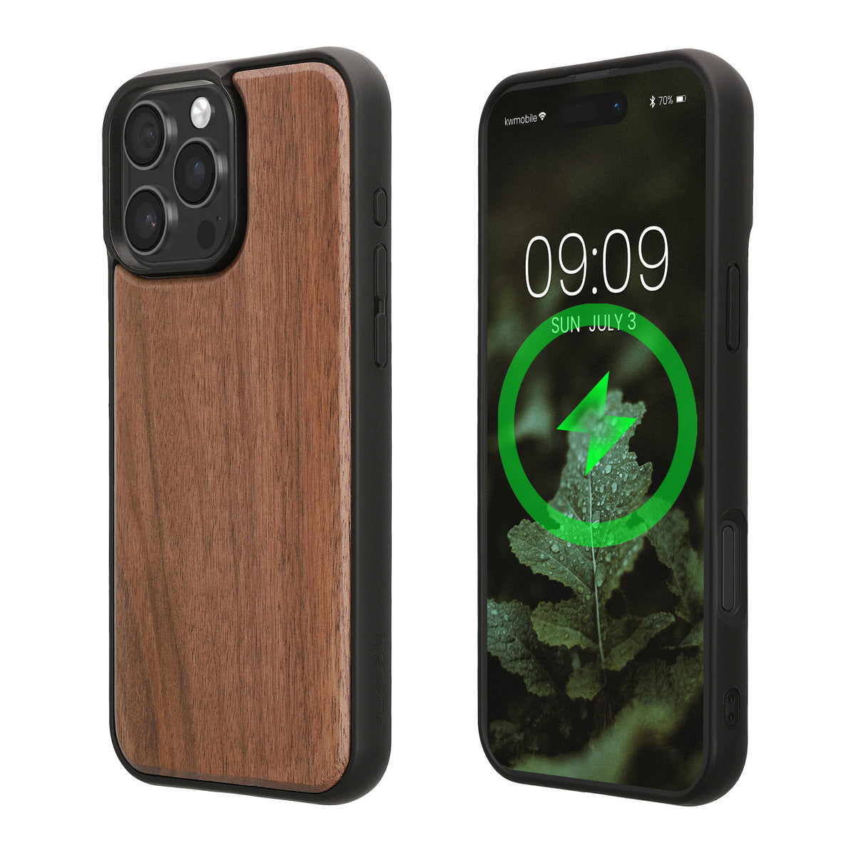 iPhone 16 Pro Max Holz Handyhülle mit MagSafe Dunkelbraun KWM0000235C001C