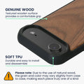 iPhone Air Holz Handyhülle mit MagSafe Dunkelbraun KWM0000235D001C