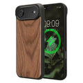 iPhone Air Holz Handyhülle mit MagSafe Dunkelbraun
