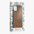 iPhone 14 Holz Handyhülle mit MagSafe Kompass Vintage KWM0000235N001C