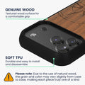 iPhone 18 Pro / iPhone 17 Pro Holz Handyhülle mit MagSafe Kompass Vintage KWM0000235P001C