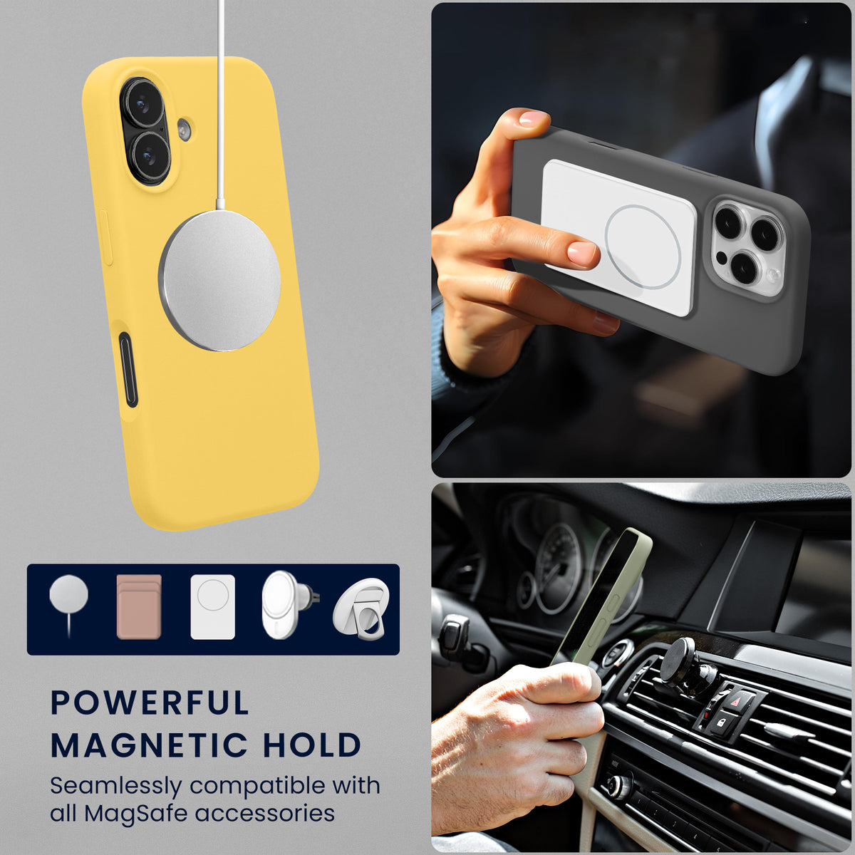 iPhone 17 Silikon Handyhülle mit MagSafe KWM0000235Q003C