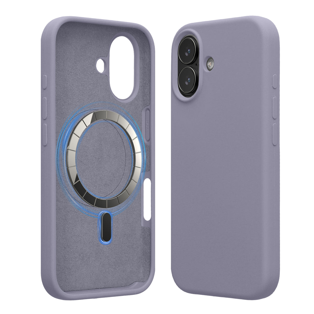 iPhone 17 Silikon Handyhülle mit MagSafe Lavendel