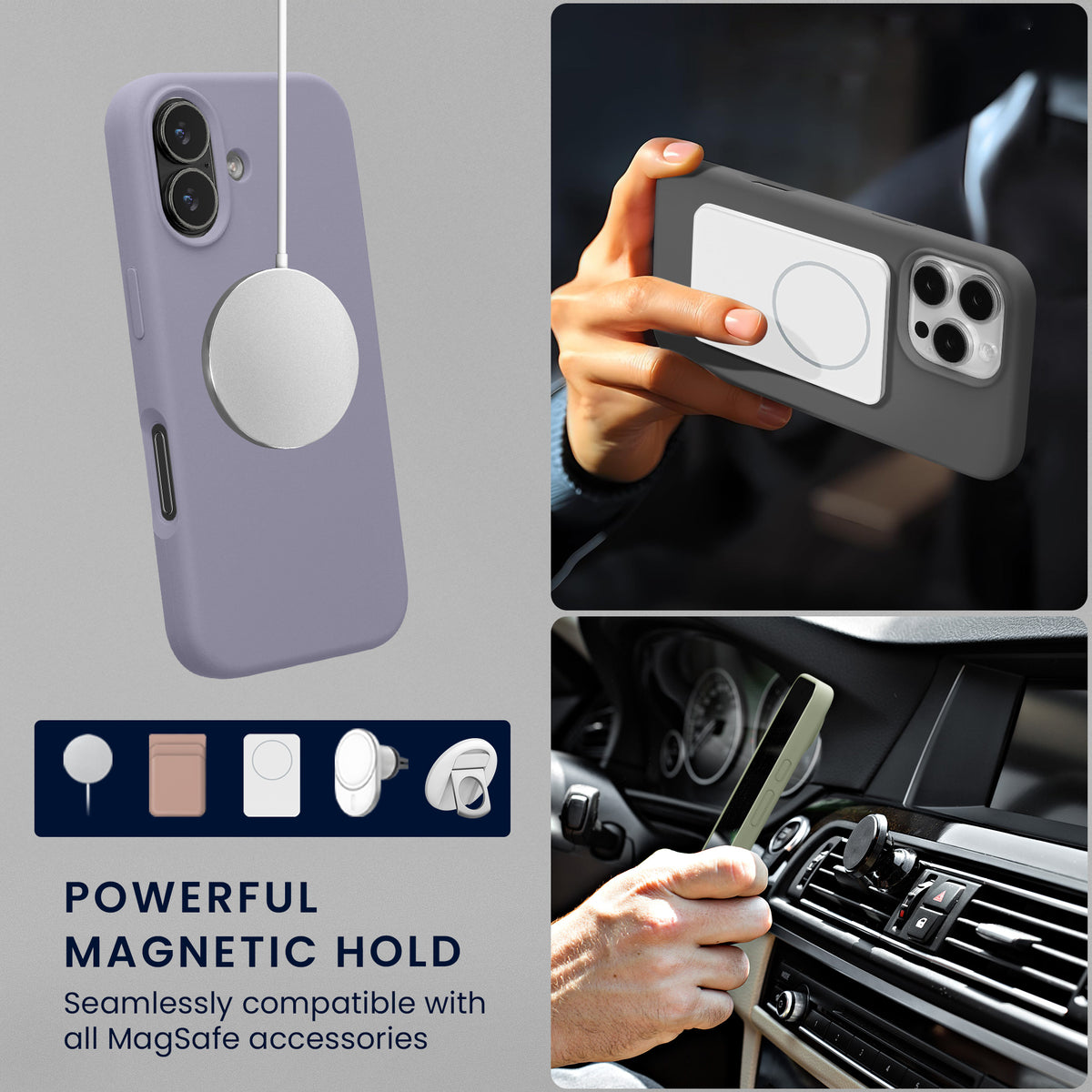 iPhone 17 Silikon Handyhülle mit MagSafe KWM0000235Q004C