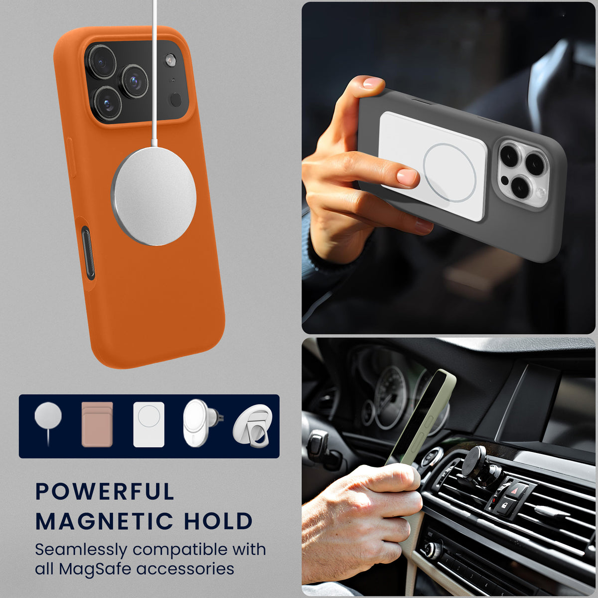 iPhone 18 Pro / iPhone 17 Pro Silikon Handyhülle mit MagSafe KWM0000235R002C