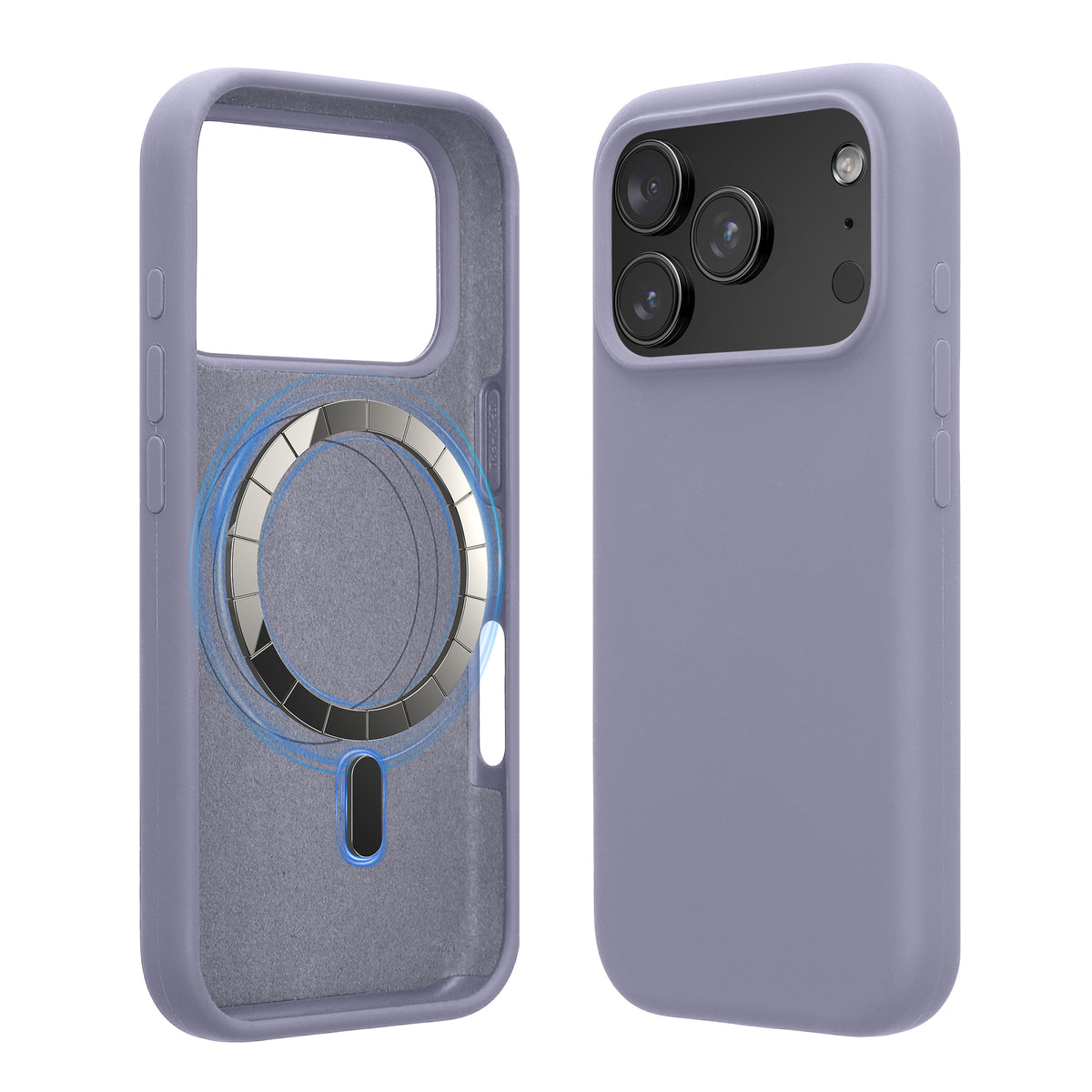 iPhone 18 Pro / iPhone 17 Pro Silikon Handyhülle mit MagSafe Lavendel
