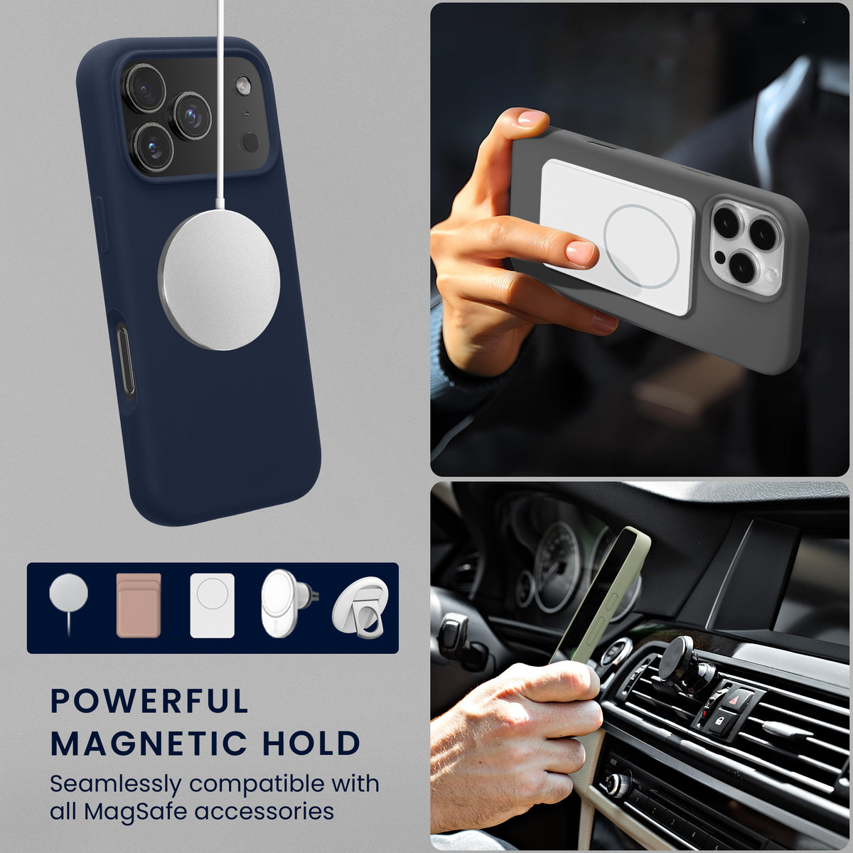 iPhone 18 Pro / iPhone 17 Pro Silikon Handyhülle mit MagSafe KWM0000235R006C