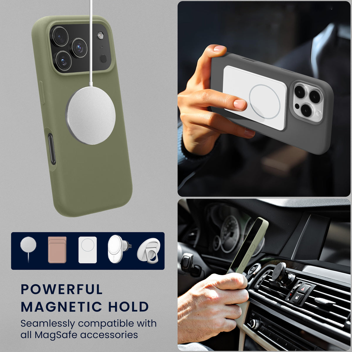 iPhone 18 Pro / iPhone 17 Pro Silikon Handyhülle mit MagSafe KWM0000235R007C
