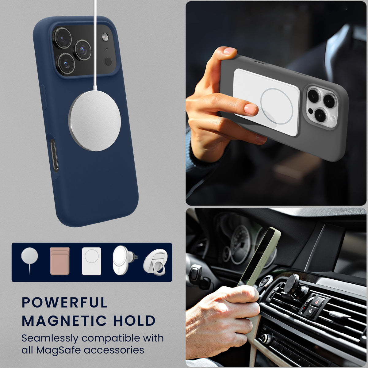 iPhone 18 Pro Max / iPhone 17 Pro Max Silikon Handyhülle mit MagSafe KWM0000235S006C