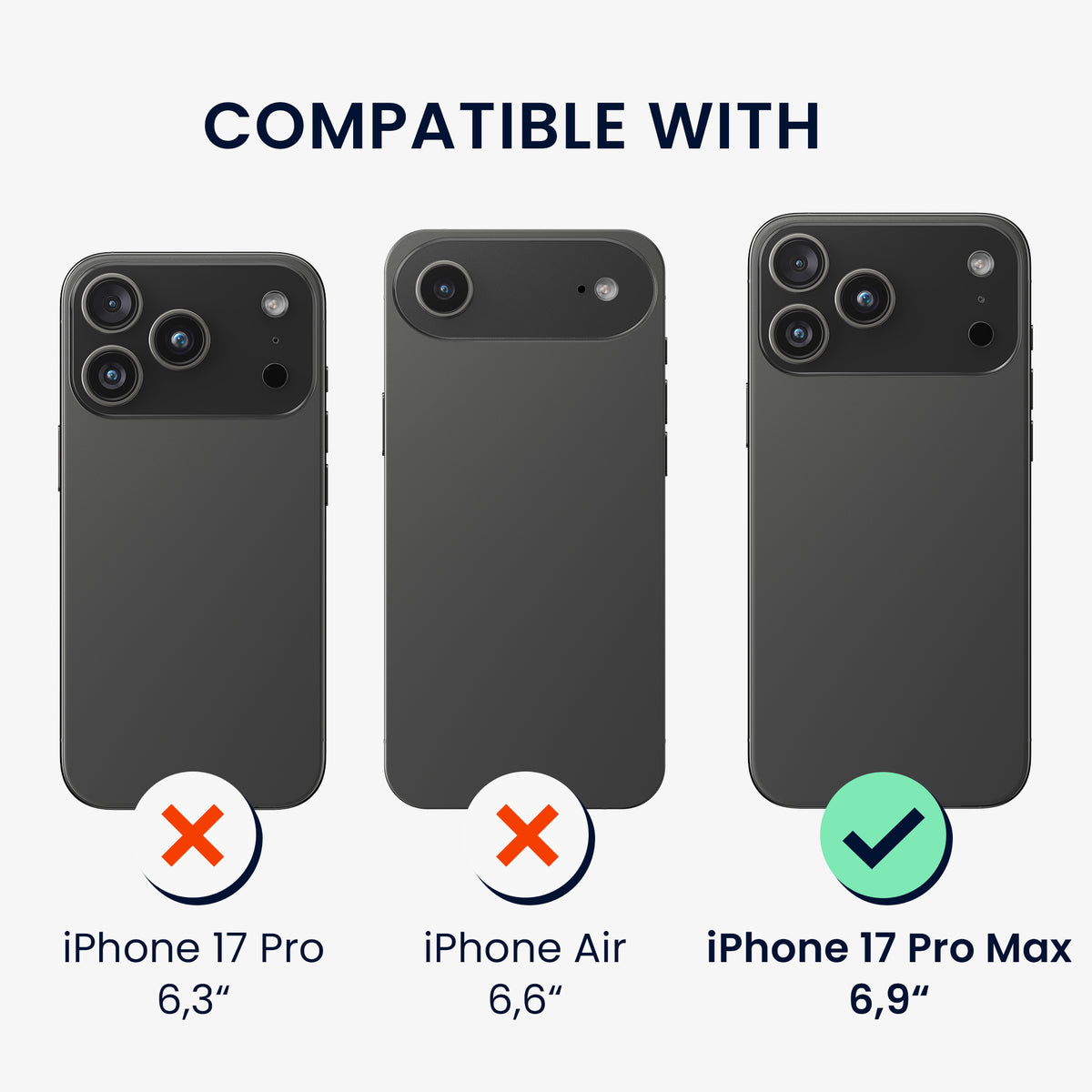 iPhone 18 Pro Max / iPhone 17 Pro Max Silikon Handyhülle mit MagSafe KWM0000235S007C
