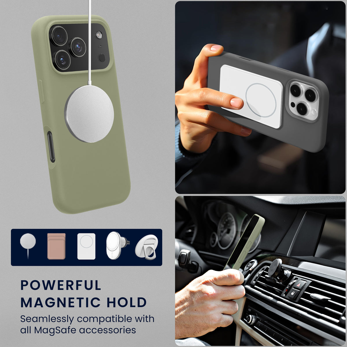 iPhone 18 Pro Max / iPhone 17 Pro Max Silikon Handyhülle mit MagSafe KWM0000235S007C