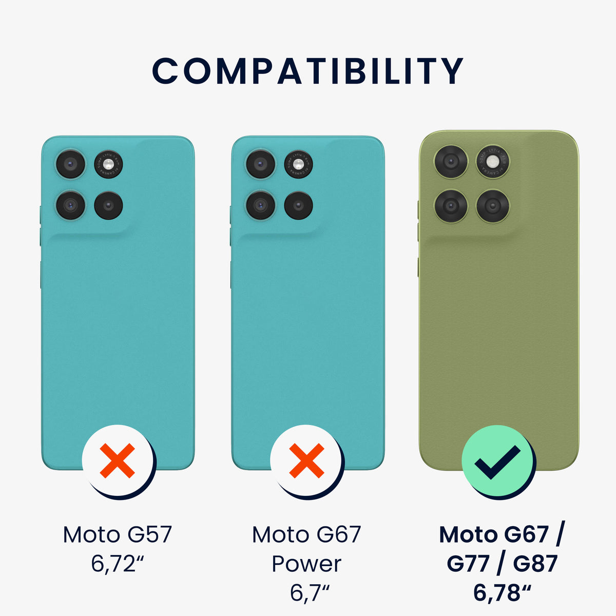 Motorola Moto G67 / G77 / G87 Silikon Handyhülle KWM0000235Y001C