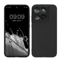 Motorola Moto G67 / G77 / G87 Silikon Handyhülle mit Kameraschutz Schwarz matt