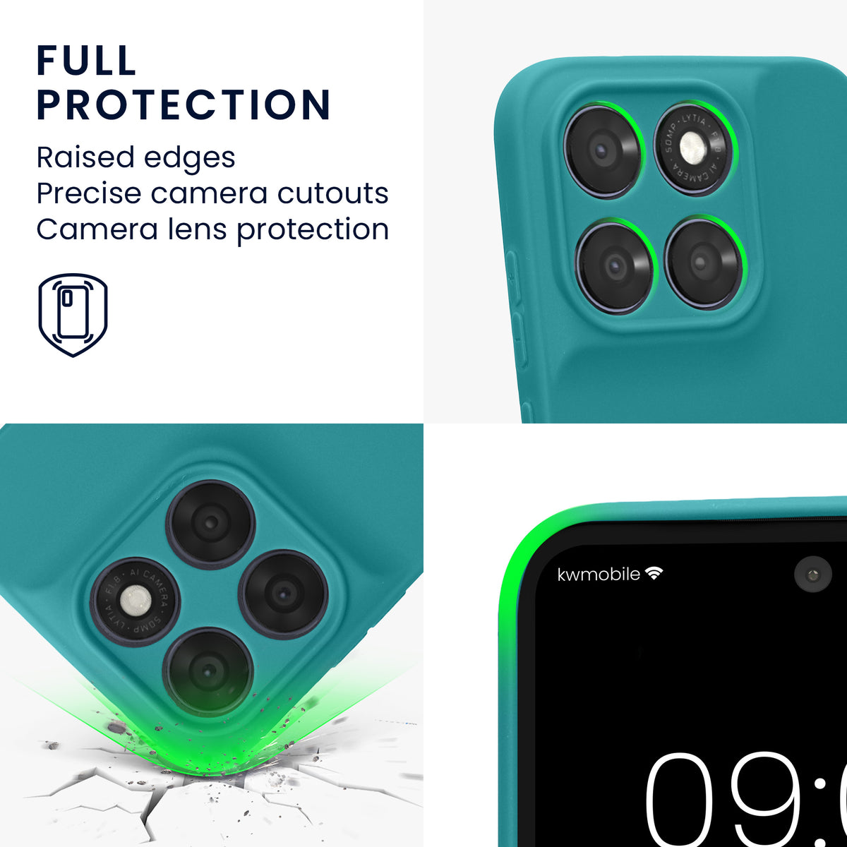 Motorola Moto G67 / G77 / G87 Silikon Handyhülle mit Kameraschutz KWM0000235Z002C