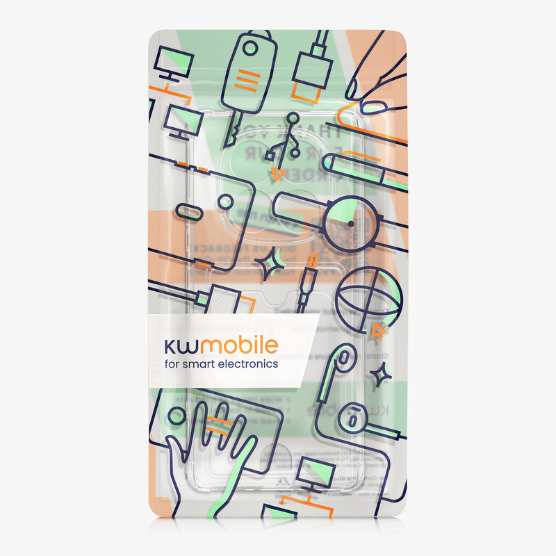 kwmobile Hülle mit Kartenfach Xiaomi Redmi Note 15 - Transparent