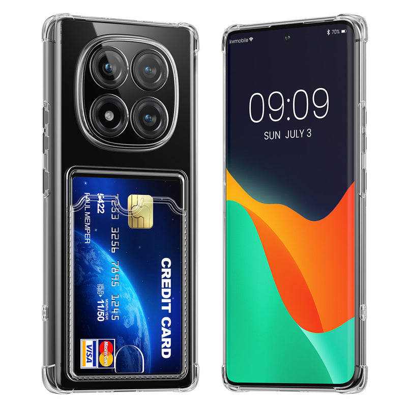 kwmobile Hülle mit Kartenfach Xiaomi Redmi Note 15 Pro 4G - Transparent
