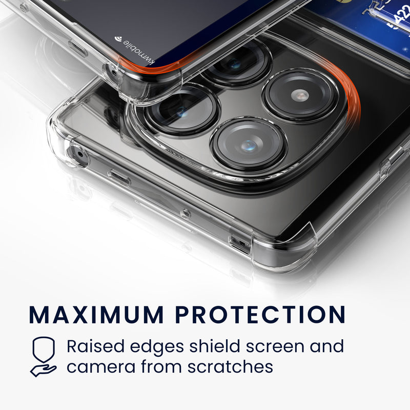 kwmobile Hülle mit Kartenfach Xiaomi Redmi Note 15 Pro 4G - Transparent