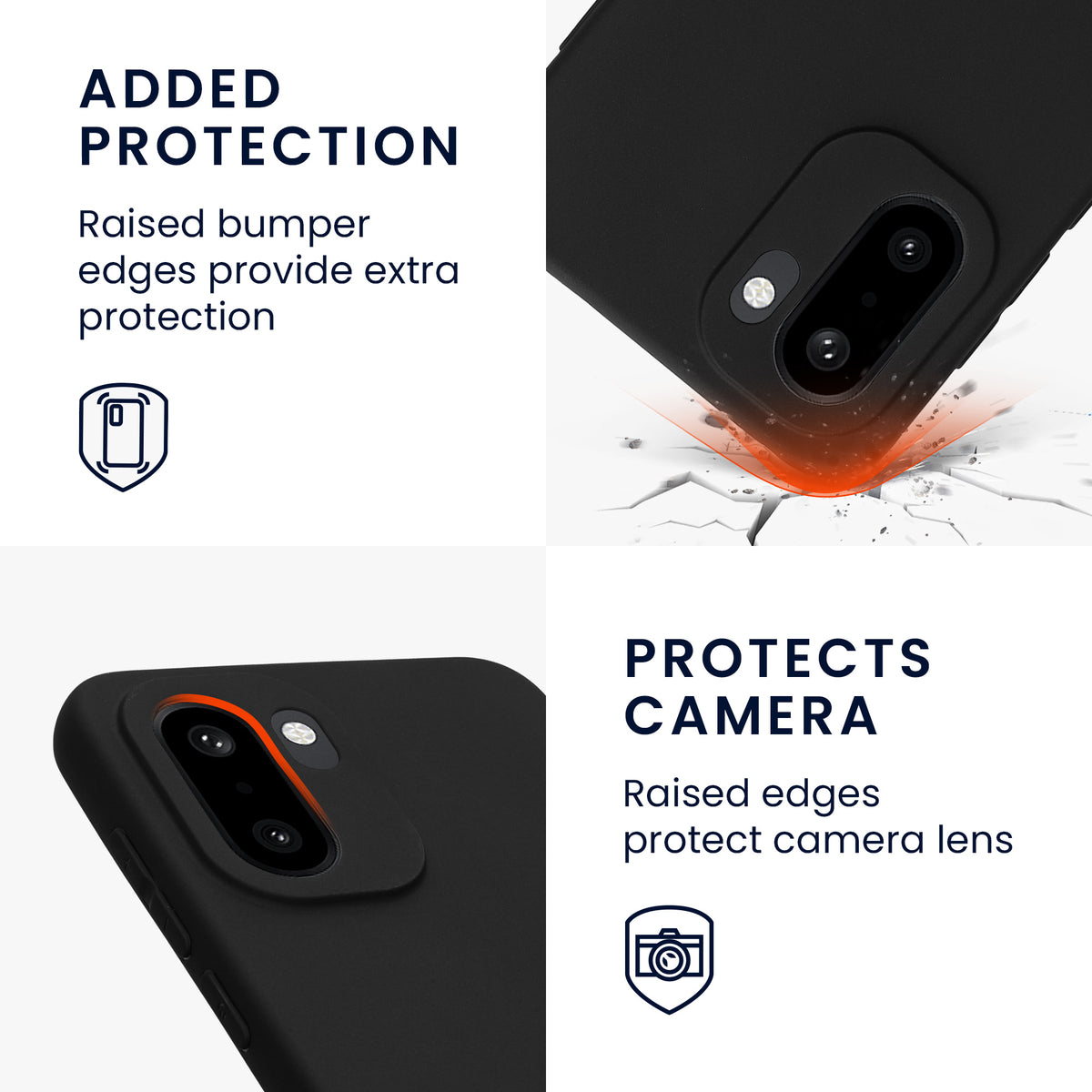 kwmobile Hülle für OnePlus 15R TPU Case - Handyhülle unterstützt kabelloses Laden, flexible Schutzhülle, gummiertes Cover in Schwarz matt Schwarz matt