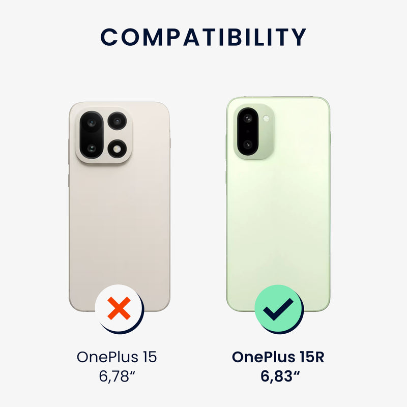 kwmobile Hülle für OnePlus 15R TPU Case - Handyhülle unterstützt kabelloses Laden, flexible Schutzhülle, gummiertes Cover in Fruity Orange Fruity Orange