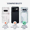 kwmobile Handyhülle für Nothing Phone (4a) Hülle - weiches Handy Silikon Case - Schutzhülle Cover - Schwarz matt Schwarz matt