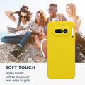 kwmobile Handyhülle für Nothing Phone (4a) Hülle - weiches Handy Silikon Case - Schutzhülle Cover - Strahlend Gelb Strahlend Gelb
