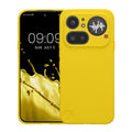 kwmobile Handyhülle für Nothing Phone (4a) Pro Hülle - weiches Handy Silikon Case - Schutzhülle Cover - Strahlend Gelb Strahlend Gelb