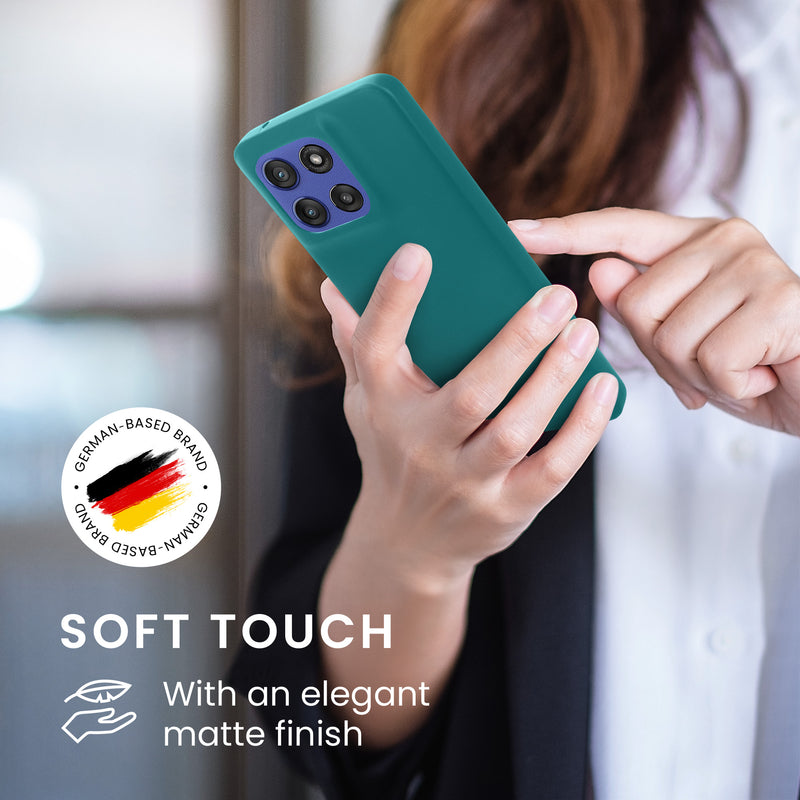 kwmobile Hülle für Motorola Moto G stylus (2025) / (2026) TPU Case - Handyhülle unterstützt kabelloses Laden, flexible Schutzhülle, gummiertes Cover in Petrol matt Petrol matt