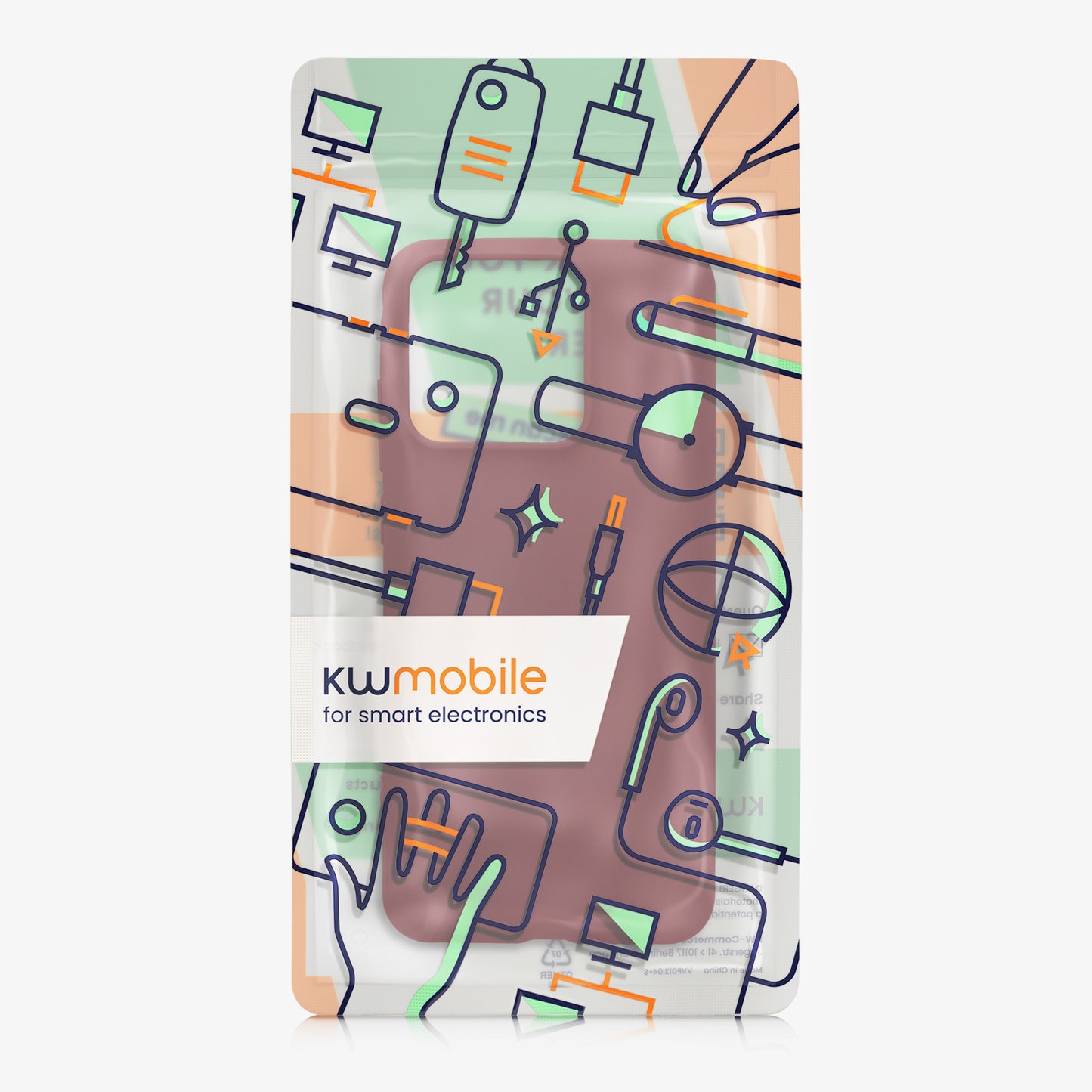 kwmobile Hülle für Motorola Edge 70 Fusion / Edge 70 Fusion+ TPU Case - Handyhülle unterstützt kabelloses Laden, flexible Schutzhülle, gummiertes Cover in Bordeaux Violett Bordeaux Violett