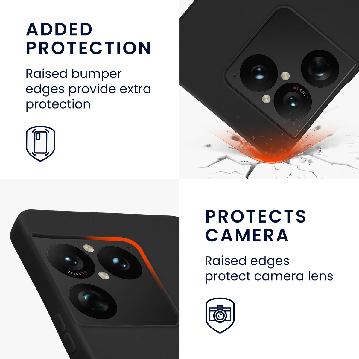 kwmobile Hülle für Sony Xperia 1 VIII TPU Case - Handyhülle unterstützt kabelloses Laden, flexible Schutzhülle, gummiertes Cover in Schwarz Schwarz