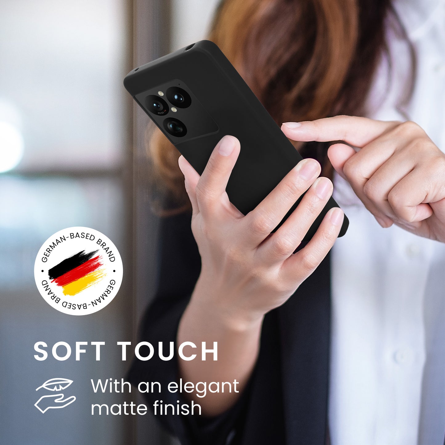 kwmobile Hülle für Sony Xperia 1 VIII TPU Case - Handyhülle unterstützt kabelloses Laden, flexible Schutzhülle, gummiertes Cover in Schwarz Schwarz
