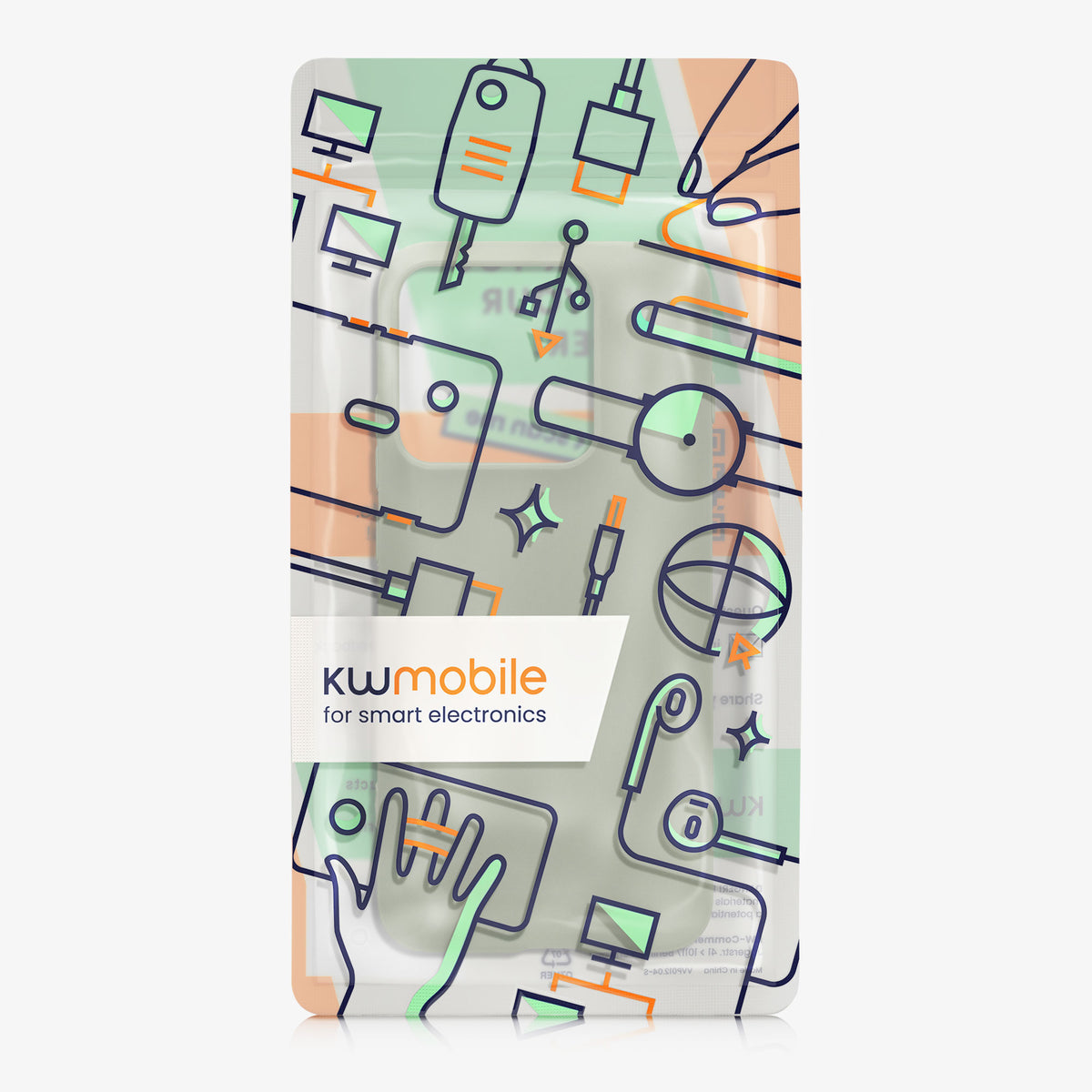 kwmobile Hülle für Motorola Edge 70 Pro TPU Case - Handyhülle unterstützt kabelloses Laden, flexible Schutzhülle, gummiertes Cover in Graugrün Graugrün