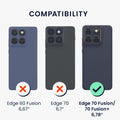 kwmobile Handyhülle für Motorola Edge 70 Fusion / Edge 70 Fusion+ Hülle Holz - Case mit TPU Bumper - Stoßfestes Hardcase - Schutzhülle Cover in Dunkelbraun Dunkelbraun
