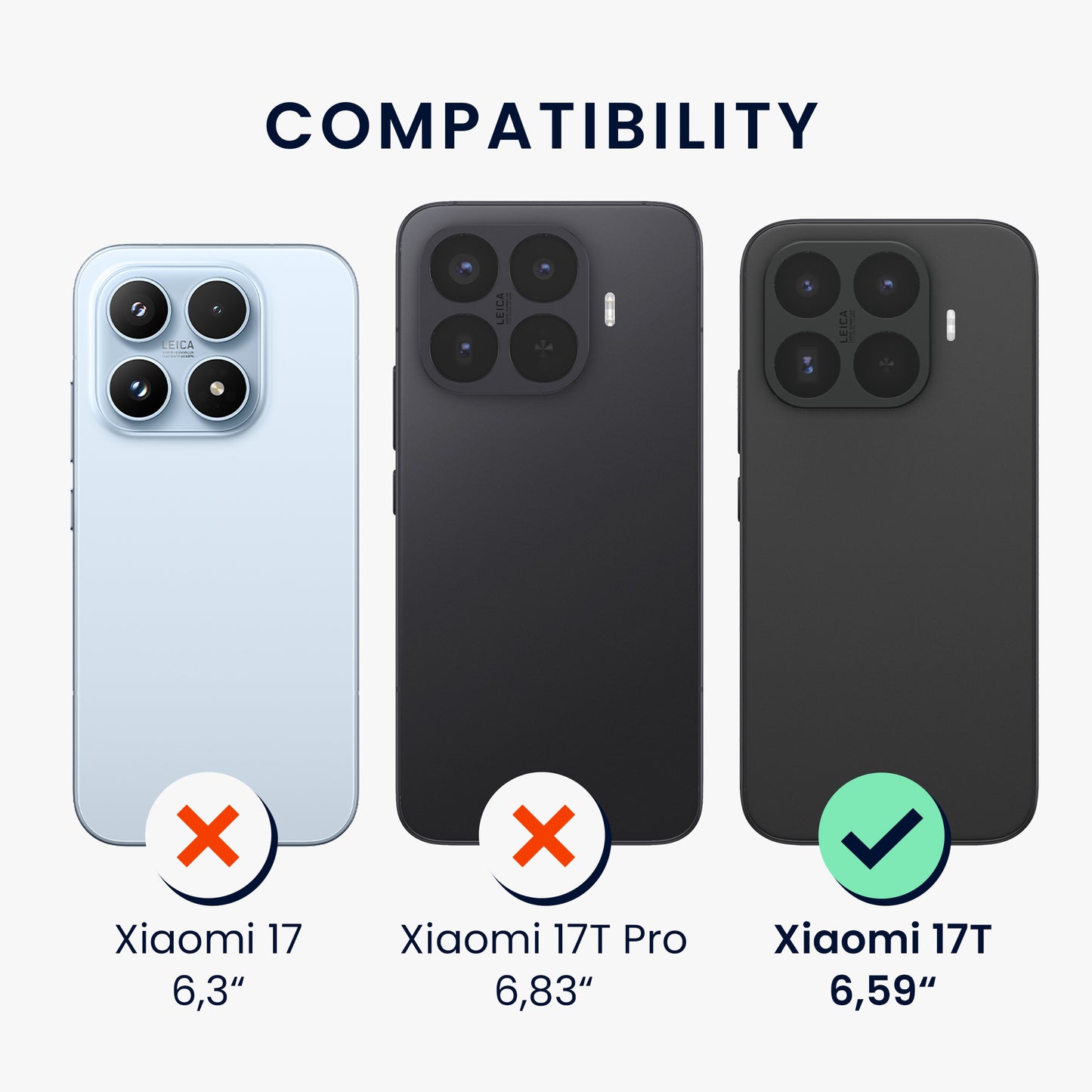 kwmobile Handyhülle für Xiaomi 17T Hülle - weiches Handy Silikon Case - Schutzhülle Cover - Graugrün Graugrün