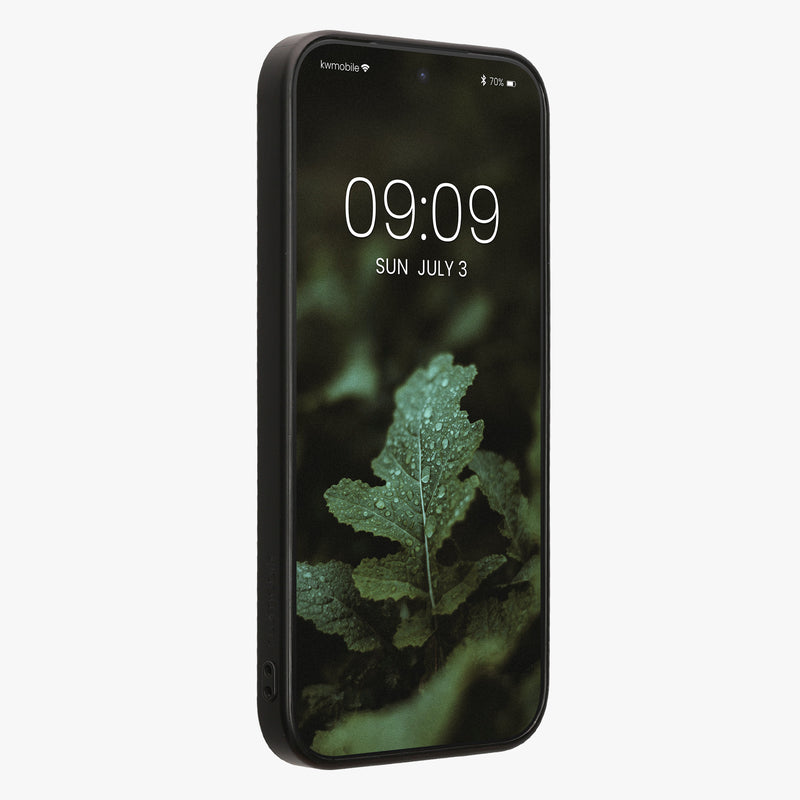 kwmobile Handyhülle für Xiaomi 17T Hülle Holz - Case mit TPU Bumper - Stoßfestes Hardcase - Schutzhülle Cover in Dunkelbraun Dunkelbraun
