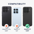 kwmobile Hülle kompatibel mit Xiaomi 17T - Handyhülle Silikon Case - Don't touch my Phone Weiß Schwarz Weiß  [dsg01]
