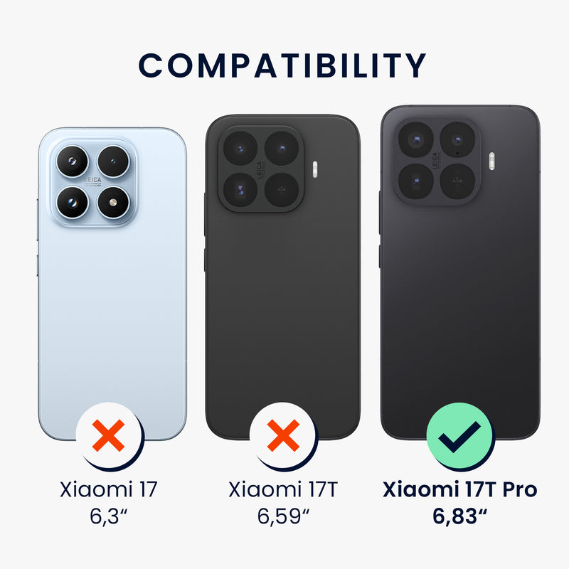 kwmobile Handyhülle für Xiaomi 17T Pro Hülle - weiche Silikon Case metallisch schimmernd - Schutzhülle Cover - Metallic Karibikblau Metallic Karibikblau