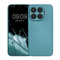 kwmobile Handyhülle für Xiaomi 17T Pro Hülle - weiche Silikon Case metallisch schimmernd - Schutzhülle Cover - Metallic Karibikblau Metallic Karibikblau