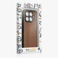 kwmobile Handyhülle für Xiaomi 17T Pro Hülle Holz - Case mit TPU Bumper - Stoßfestes Hardcase - Schutzhülle Cover in Dunkelbraun Dunkelbraun