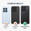 kwmobile Hülle kompatibel mit Xiaomi 17T Pro - Handyhülle Silikon Case - Don't touch my Phone Weiß Schwarz Weiß  [dsg01]