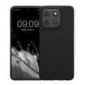 kwmobile Hülle für Motorola Moto G37 Power TPU Case - Handyhülle unterstützt kabelloses Laden, flexible Schutzhülle, gummiertes Cover in Schwarz matt Schwarz matt