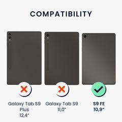 Samsung Galaxy Tab S9 FE Leinen Tablet Hülle mit Standfunktion