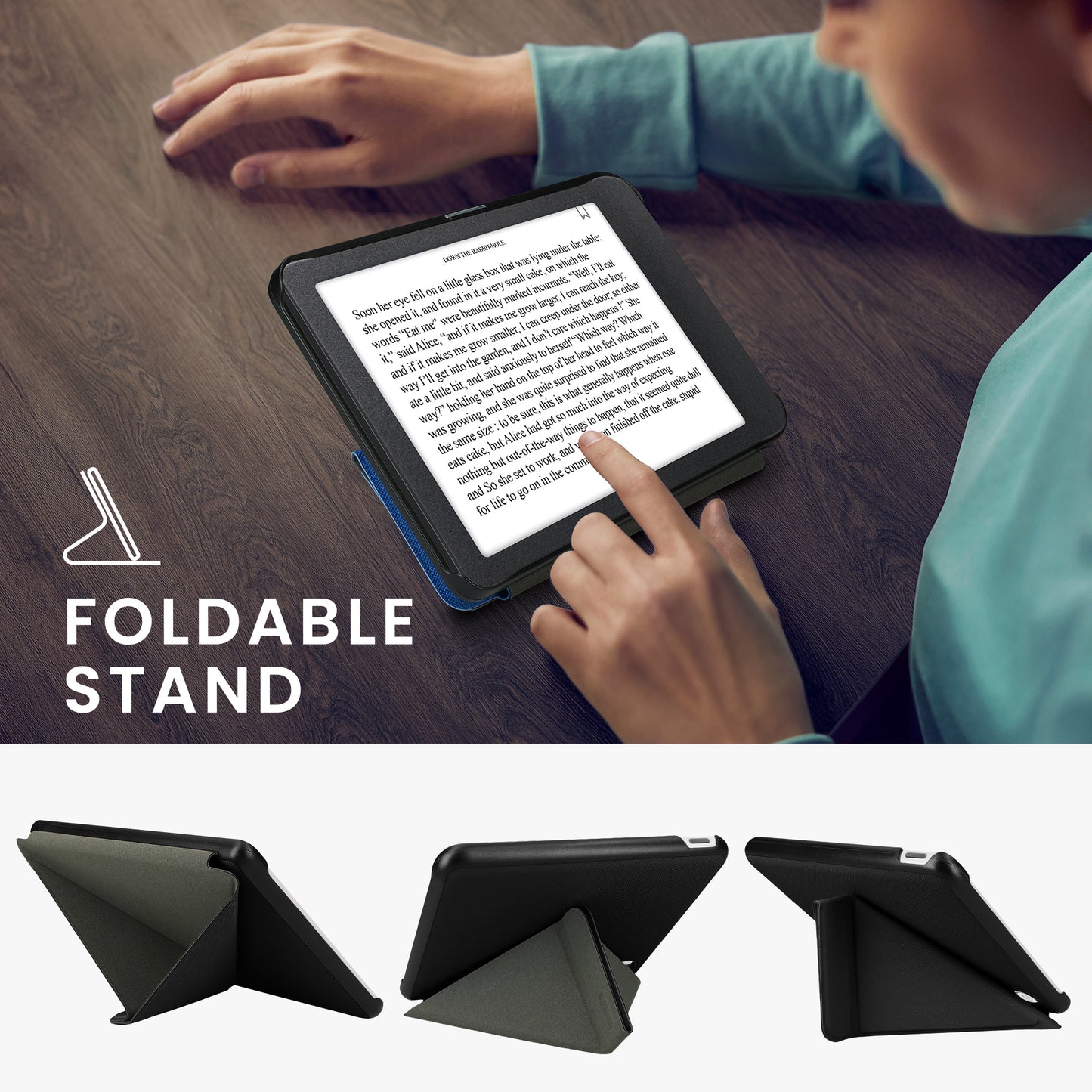 kwmobile Schutzhülle für Kobo Kobo Libra Colour / Tolino Vision Color Hülle - Kunstleder Case - eReader Klapphülle