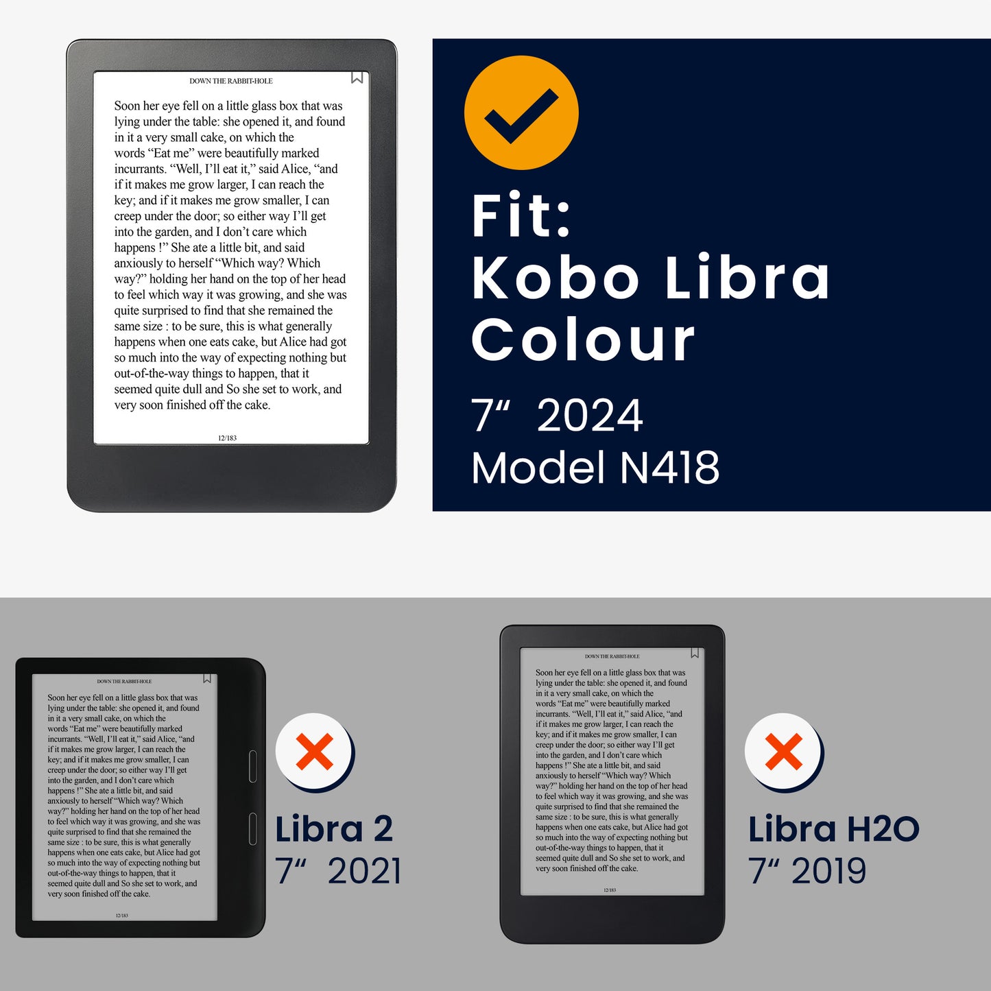 kwmobile Schutzhülle für Kobo Kobo Libra Colour / Tolino Vision Color Hülle - eReader Case aus Kunstleder mit Auto