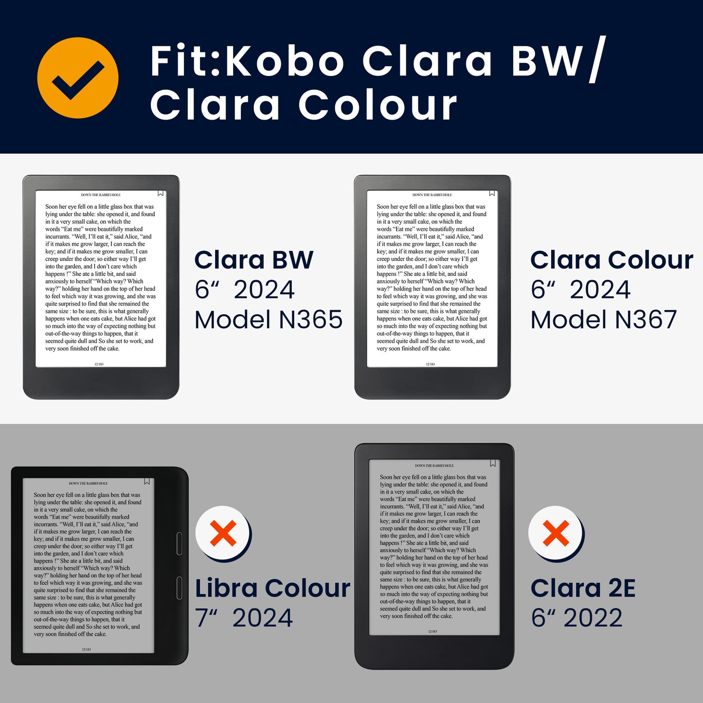 kwmobile Schutzhülle für Kobo Clara BW / Clara Colour / Tolino Shine (5) / Shine Color Hülle - Kunstleder Case