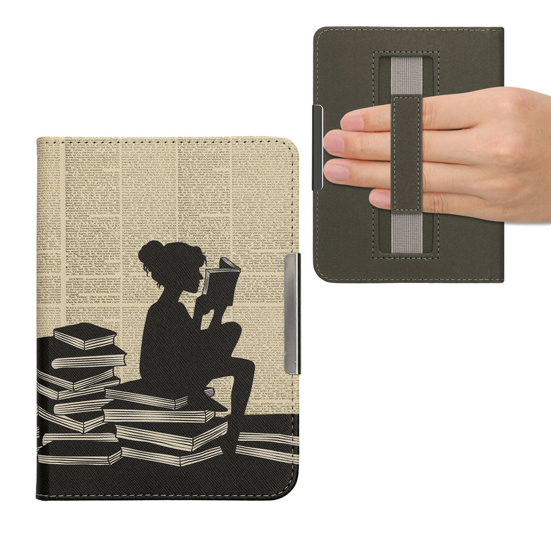 kwmobile Schutzhülle für Kobo Clara BW / Clara Colour / Tolino Shine (5) / Shine Color Hülle - eReader Flip Case