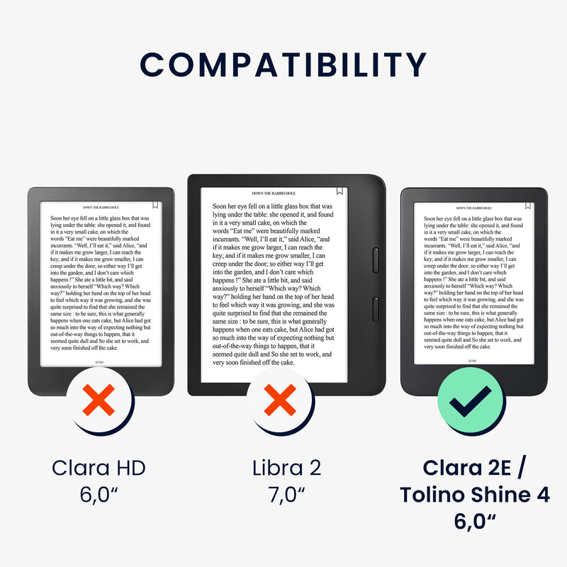 Klapphülle für Kobo Clara 2E / Tolino Shine 4