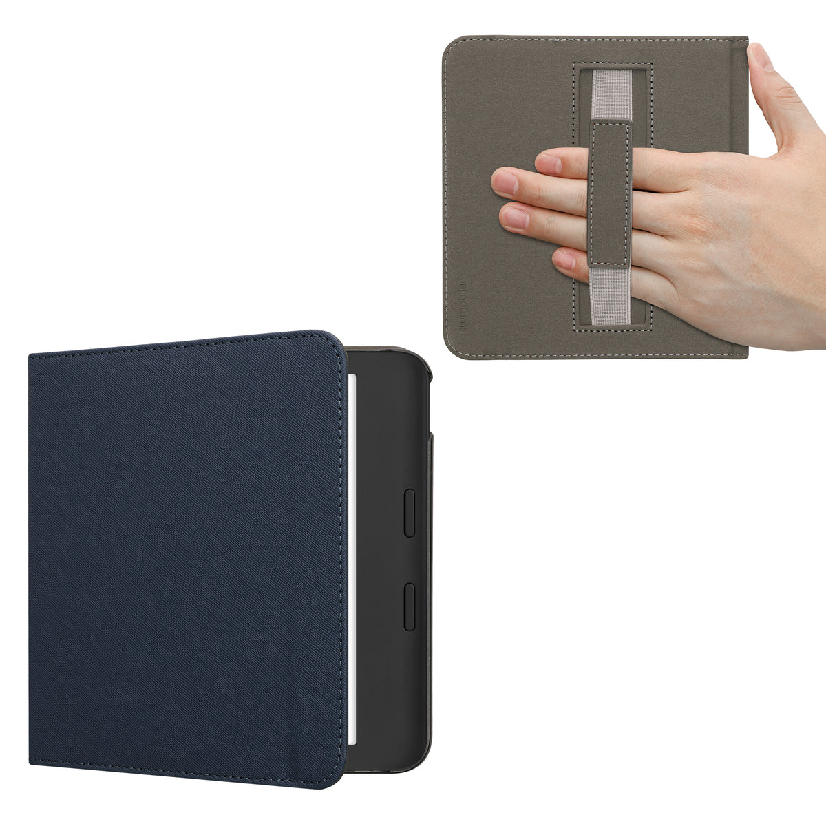 Klapphülle für eReader mit Handschlaufe