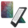 kwmobile Kunstleder eReader Schutzhülle für Kobo Clara BW / Clara Colour / Tolino Shine (5) / Shine Color Hülle - Falt Cover für E-Reader in Pink Blau Grün - Farbrausch Pink  [dsg02]