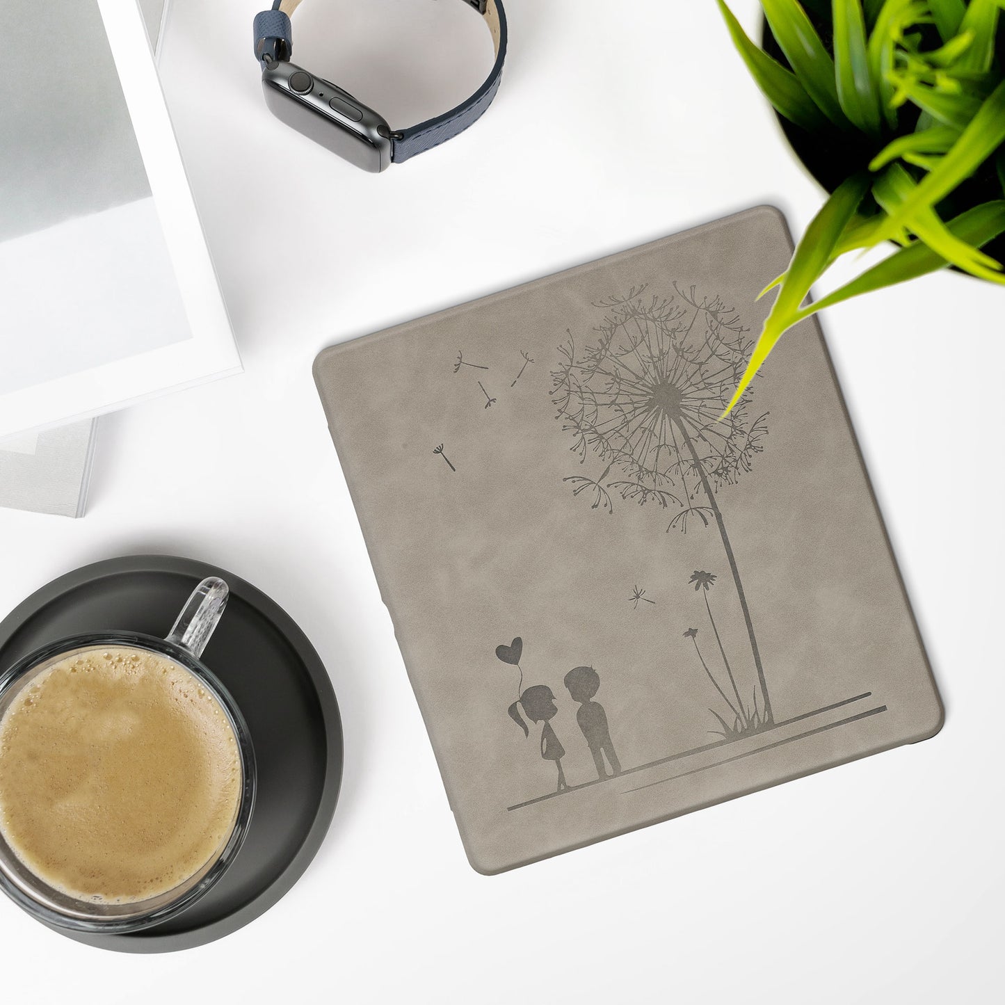 kwmobile Schutzhülle für Amazon Kindle Scribe (2024) Hülle - eReader Case aus Kunstleder mit Auto Sleep Funktion